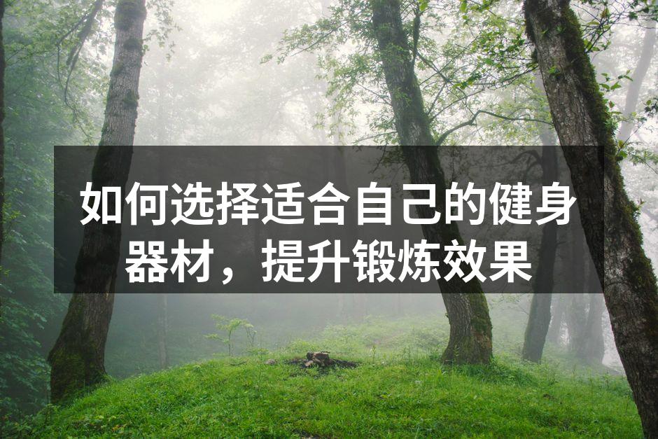 多种健身器材供您选择